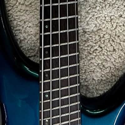 Mint Ibanez SRMS725BCM SR Workshop 5-String Electric Bass Guitar, Blue Chameleon image 7