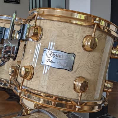 Rare Mapex Orion 22/10/12/14/16 Drumset gold hardware image 7