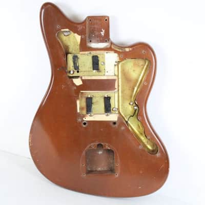1963 Vintage Fender Jazzmaster BODY ~Lightweight 4.5lbs~ Killer RELIC Brown Refin USA 1960s Pre-CBS L-Series image 1
