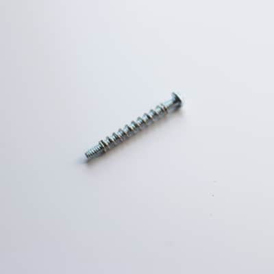 Fender Bass Bridge Intonation Screw & Spring Nickel 2020 Silver Set image 1