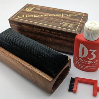 Discwasher Vinyl Album Record Cleaner Cleaning Kit - Wooden image 1