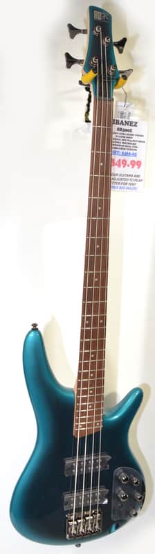 Ibanez SR300E Electric Bass Guitar Cerulean Aura Burst Finish - In-House Adjusted image 1
