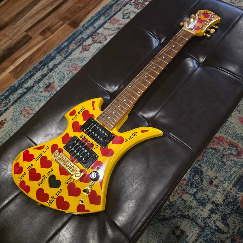 2006 Fernandes Burny YH-JR - Hide Signature Model - Yellow Heart