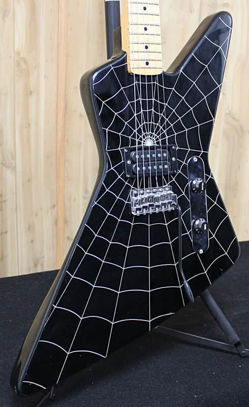 Hondo Deluxe 781 1980s Spider Web Graphic | Reverb