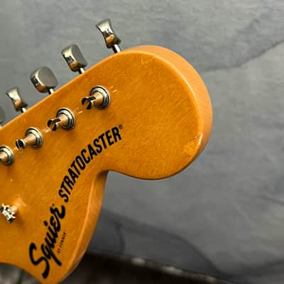 Squier Classic Vibe 70s Loaded Stratocaster Neck Vintage Tint with CBS Style Headstock image 2