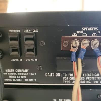 Heathkit AA-1219 amplifier, AJ-1219 Tuner 1977-1981 - Silver and walnut image 7