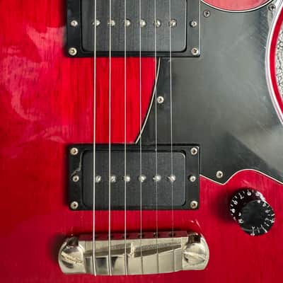 PRS Santana SE vintage cherry w/ Kent Armstrong P-90 and original Hambuckers image 6