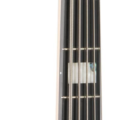 Lakland Skyline 55-02 Custom Ebony Fretboard Bass Guitar, Metallic Black image 6