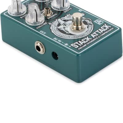 Caline CP509 Stack Attack Preamp Overdrive & Compressor Pedal True Bypass Alum. image 4