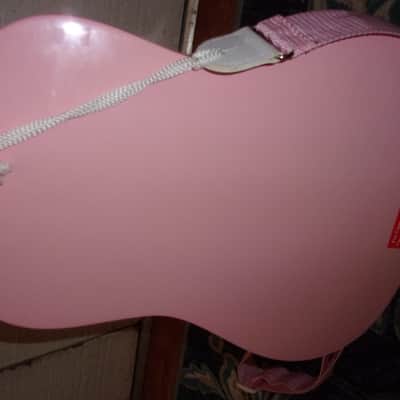 Barbie Mattel Kids Size Girls Acoustic Guitar and Pink Strap small body sounds like a Ukulele 2005 image 8