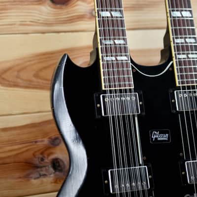 Gibson SLASH 1966 EDS-1275 DOUBLENECK - SIGNED/AGED 2019 - Black image 5