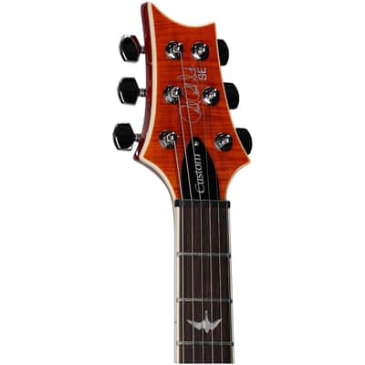 PRS Paul Reed Smith SE Custom 24 Semi-Hollow Piezo Electric Guitar (with Gig Bag), Vintage Sunburst image 7