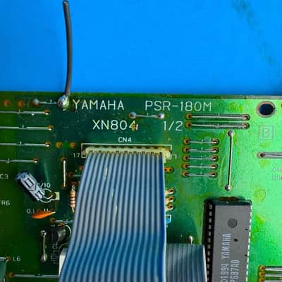 YAMAHA PSR-180 Keyboard Part: Main Board w/AC Phones Input PCB [XN804] image 7