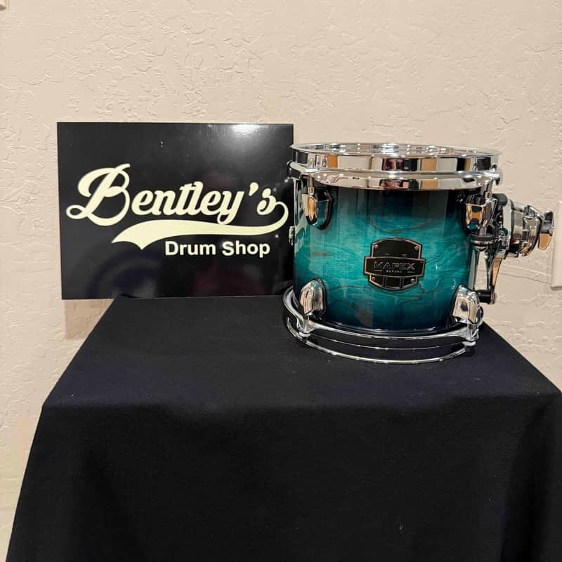 ~NEW!~ Mapex SRT807ZXT Saturn VI Maple/Walnut Hybrid 7x8 Rack Tom in Marine Teal Burst Gloss Lacquer image 1