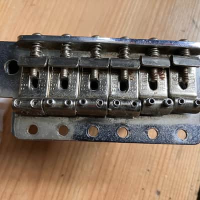 Fender Stratocaster Full Block Bridge Tremolo Unit 1998 Mexico 57mm Wide Spacing image 2