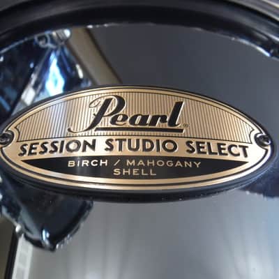 Pearl Session Studio Select 5pc Shell Pack-STS925XP/C766-Black Mirror Chrome-10/12/14/16/22-Excellent! image 4
