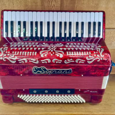 ESoprani Accordion 120 Bass Red - playing condition image 3