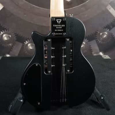 Traveler Guitar EG-1 MOD-X Travel Electric Guitar Satin Black w/ Gig Bag image 8