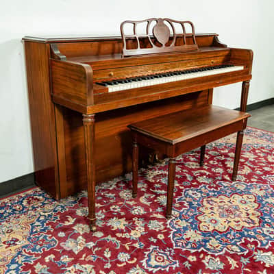 Primrose Sohmer Console Upright Piano | Satin Mahogany | SN: 729P | Used image 3