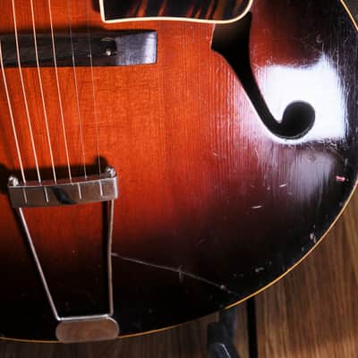 1938 Recording King Model M-2 / 1136 Sunburst Made by Gibson w/ Hard Case (Good) *Free Shipping* image 9
