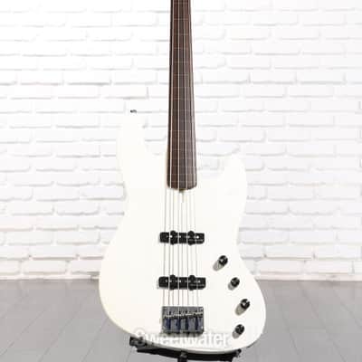 Sire Marcus Miller V6 4-string FL Electric Bass Guitar - Antique White (MMV6FLAWHd1) image 1