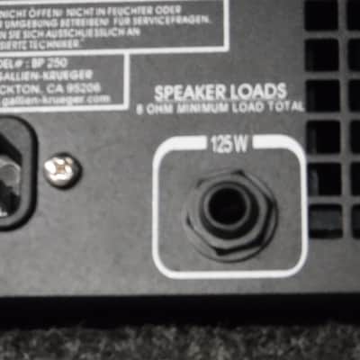 Gallien Krueger BP 250 - BLACK. GK Loaded in 2U Grundorf Rack Case. image 5