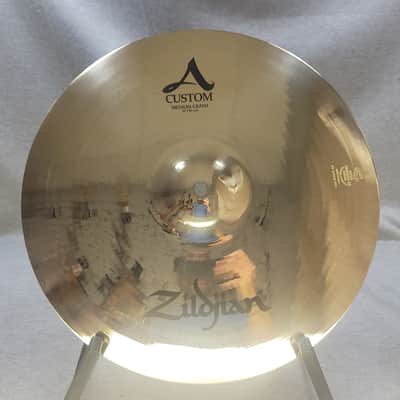 Zildjian 16" A Custom Medium Crash Cymbal - Brilliant image 1