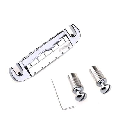 Wilkinson 52mm (2-3/64")String Spacing Pre-Set Wraparound Bridge Chrome image 3