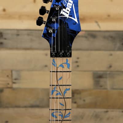 Ibanez JEM77P Steve Vai Electric Guitar Blue Floral Pattern  w/ Gigbag image 6