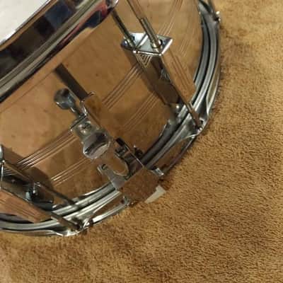 Tama Royalstar 14' x 6  1/2" Deep Chrome Snare Drum 1983 chrome image 5
