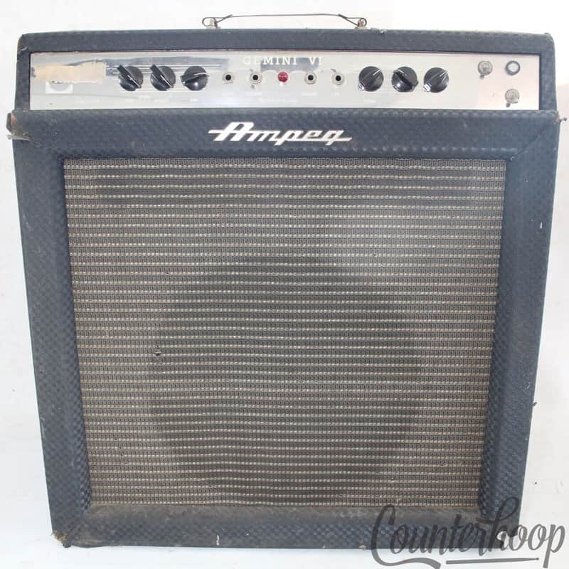 *Ampeg Gemini VI Model GS-15-R Guitar Amplifier Vintage 60s Tube Amp Analog USA* image 1