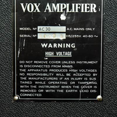 Vox AC-30 reverb 1971 black image 6