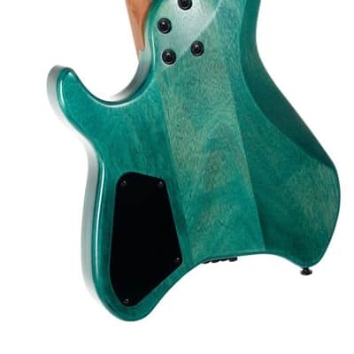 Cort Space 6GTR Multi-Scale Electric Guitar w/Gig-bag. Semi Gloss Turquoise DIRECT SHIP image 2