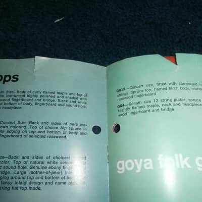 Vintage 1971 Goya Guitar Catalog! Rare, Original! Rangemaster! image 5
