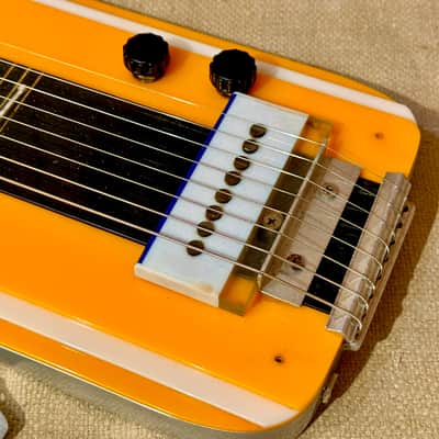 ~1955 Aloha Cast Aluminum 8 String Lap Steel Guitar image 12