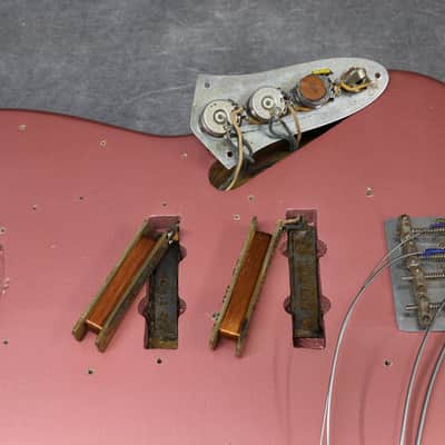 1966 Fender Jazz Bass - Burgundy Mist Refinish image 22