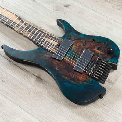 Legator Ghost G8FX Headless Multi-Scale 8-String Guitar, Fishman Fluence, Galaxy image 1
