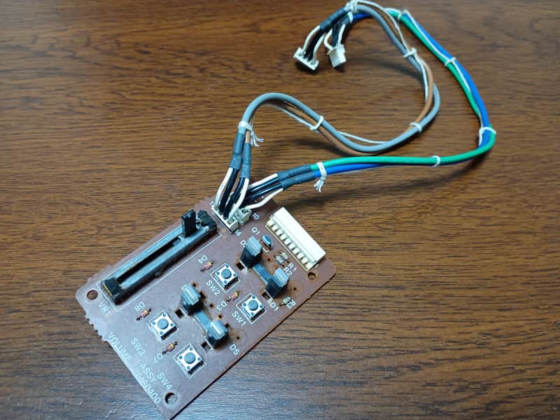 Roland αJUNO-2 Slider Board Assy | Genuine Roland Part #76160400 | Volume & Function Switch Board | Minor Rust on Potentiometer image 1