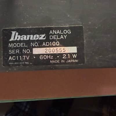 Ibanez AD100 Analog Delay 80s - Black image 4