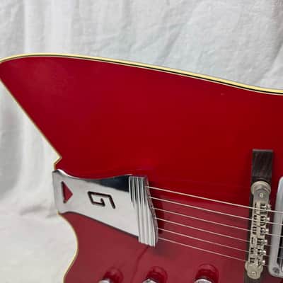 Gretsch G6199 Billy-Bo Jupiter Thunderbird Guitar with COA + Case - MIJ Made In Japan - Red image 4