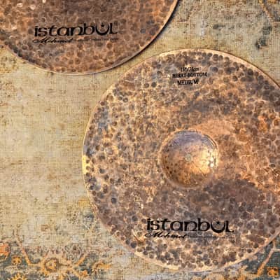 RARE Dark Raw Unlathed ISTANBUL Mehmet TURK 15” Hihats 1196 1438 g PERFECT! Deep Organic! image 6