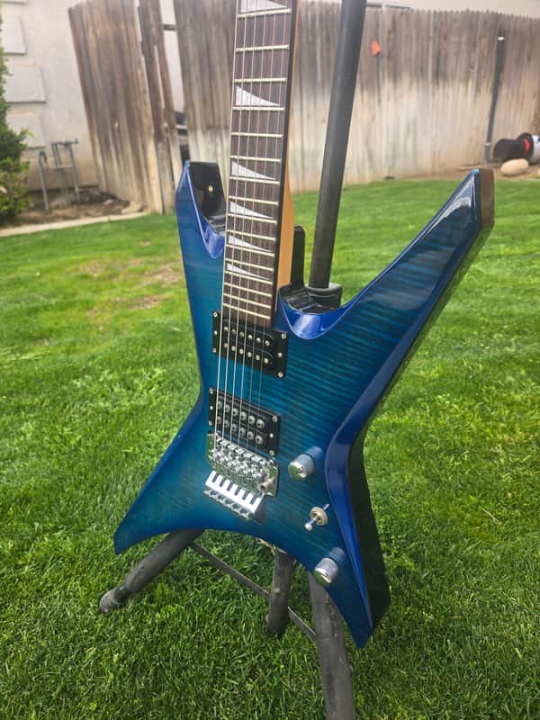Jackson MIJ Warrior 2003 - 2004 - Transparent Blue image 1