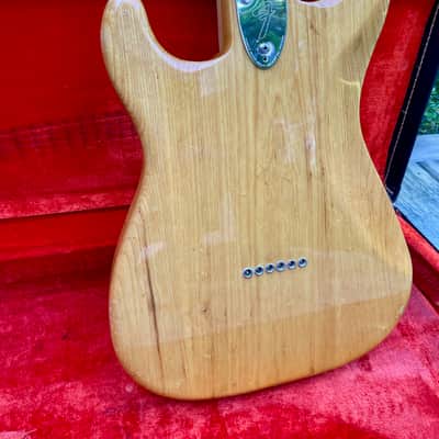 Vintage 1974 Fender Stratocaster Natural Hardtail image 10