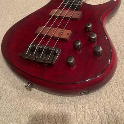 MTD Kingston Heir Fretless Bass - Cherry Red image 3