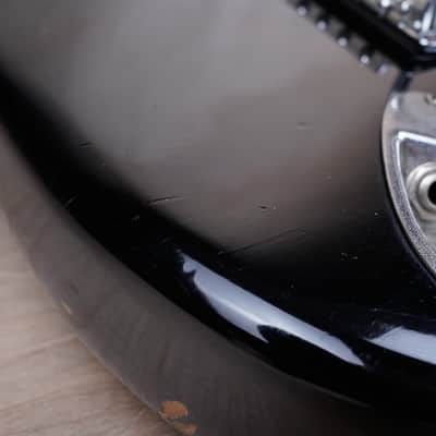 Fender 40th Anniversary ST54-70AS Stratocaster Reissue MIJ 1994 Black Japan w/ Foto Flame Neck w/ Bag image 7