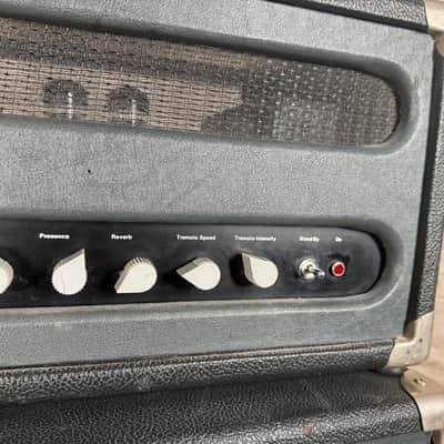 Univox U1226 Tube Head and U1205 2x12 Speaker Cabinet Early 1970s image 3