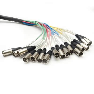 16 CHANNEL XLR SNAKE CABLE - 25 Feet Pro Extension Stage/Recording image 2