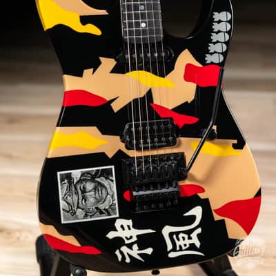 ESP Japan Custom Shop Kamikaze-1 George Lynch Signature Guitar – Black w/ Graphic image 3