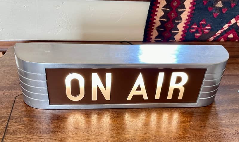 Custom RCA On Air Warning Light  Custom reproduction of Original 1940's Studio Light image 1