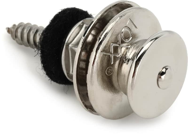 Loxx Strap Lock System for Guitar and Bass - Nickel image 1